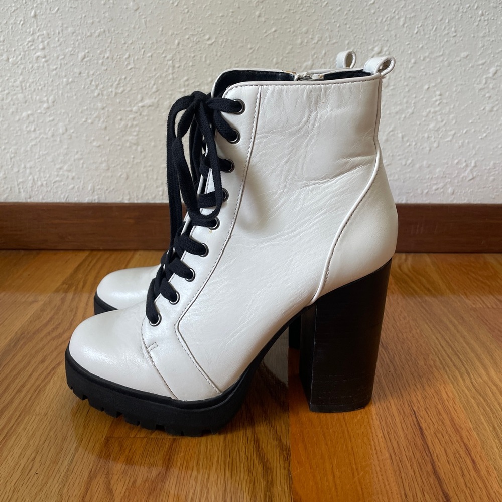 Steve Madden White Boots
